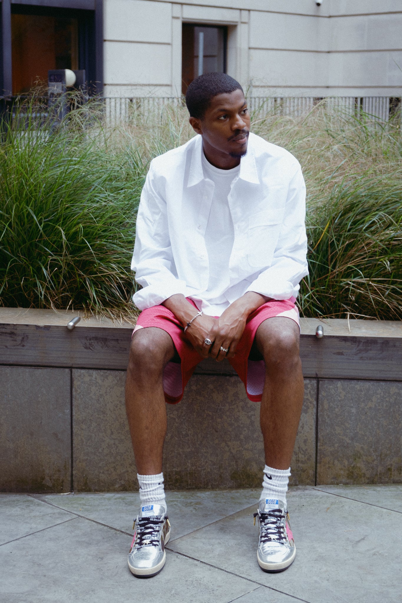 +Signature Mesh Shorts+